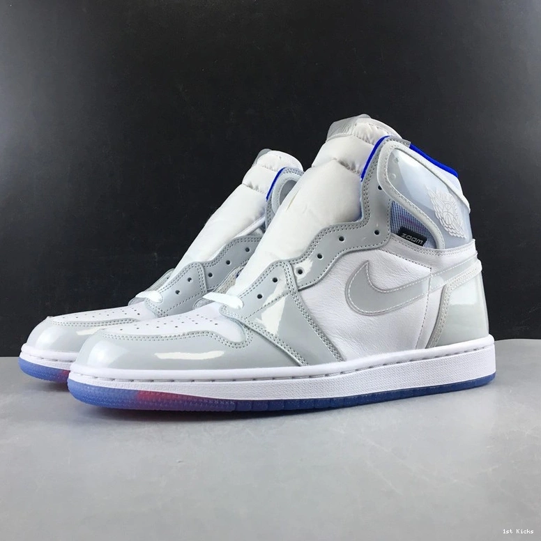 White Racer  High Jordan Retro CK6637-104 1 Blue Zoom 0503